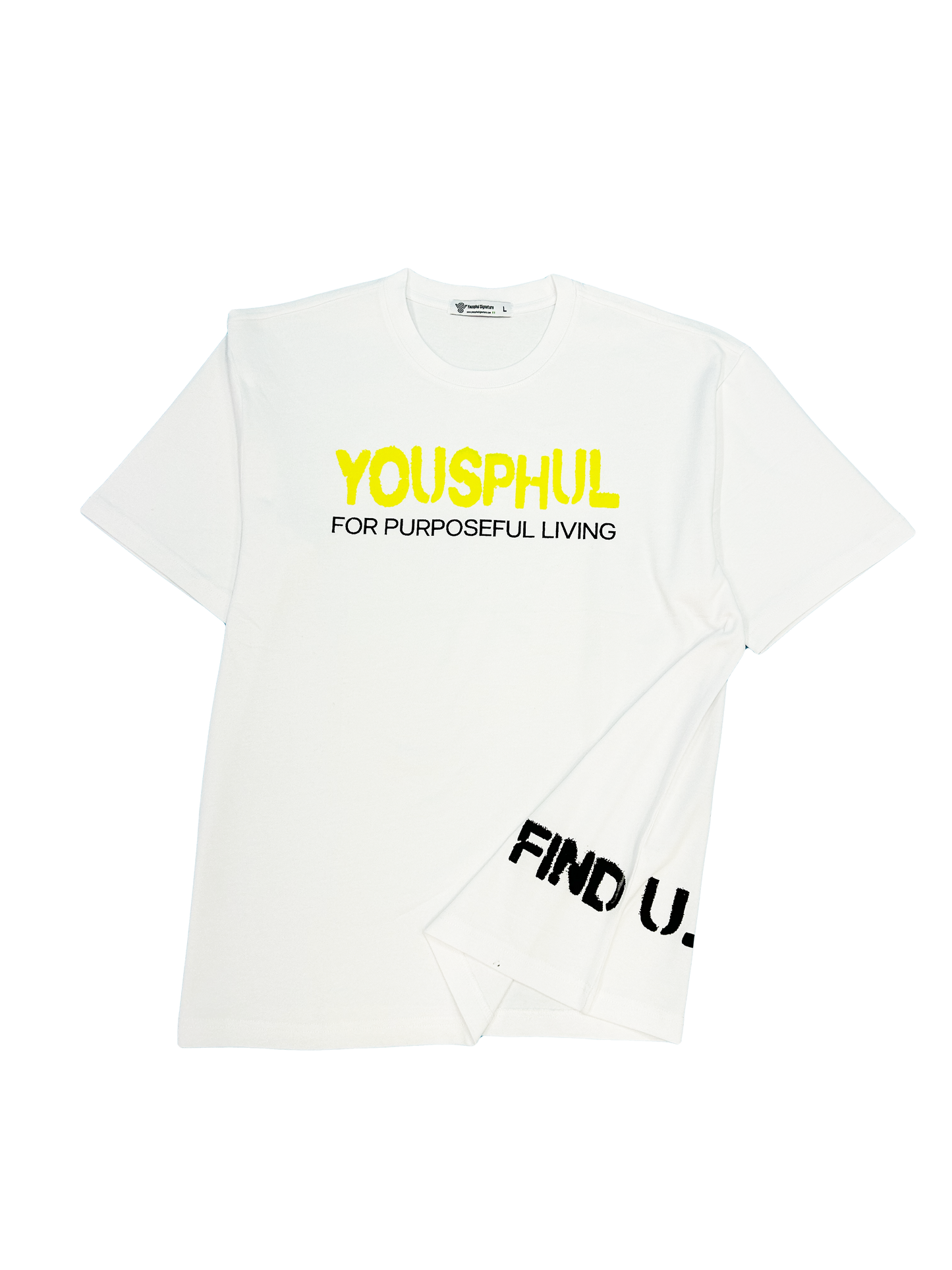 Yellow Screen Printed Logo T-Shirt