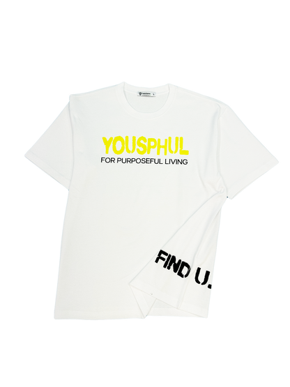 Yellow Screen Printed Logo T-Shirt