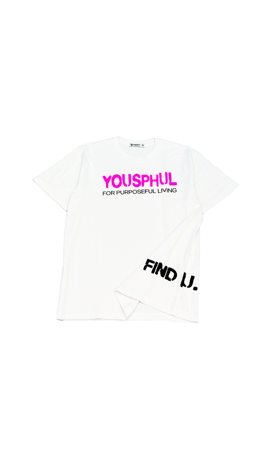 Pink Screen Printed Logo T-Shirt