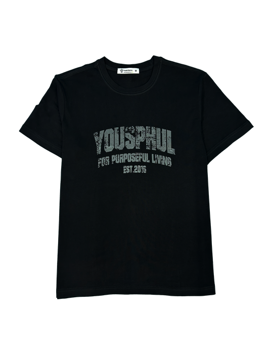 Black Yousphul Arch T-Shirt